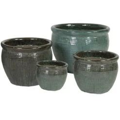 Portly Raster - Moss Green - D46H35 Cm